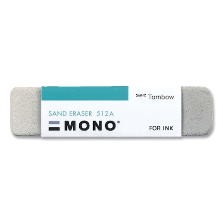 Tombow Mono Sand Eraser, For Pencil/Ink Marks, Rectangular Block, Small, White 57304